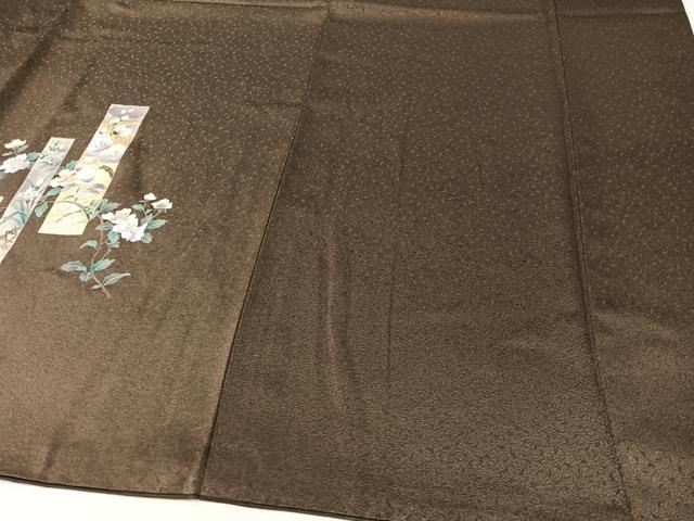 平和屋着物●訪問着 短冊花文 暈し染め 金銀彩 さが美扱い 正絹 逸品 CABG7749vp