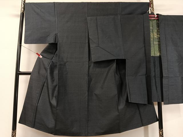 平和屋着物●男性 本場大島紬 アンサンブル 80亀甲 総詰め 正絹 逸品 CABG7761vp