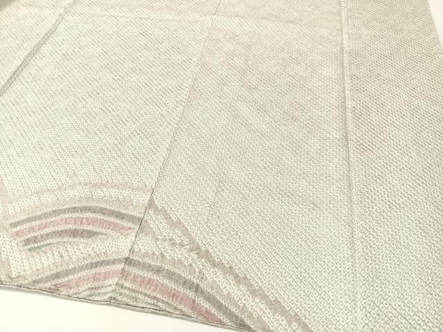 平和屋着物●訪問着 総絞り 立波文 正絹 逸品 未使用 CABG7771vp