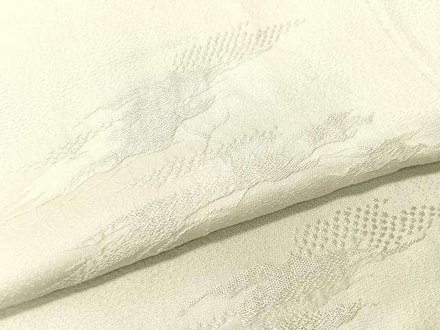 平和屋着物●上質な色無地 浜松地紋 青磁鼠色 正絹 逸品 未使用 CABG7773vp