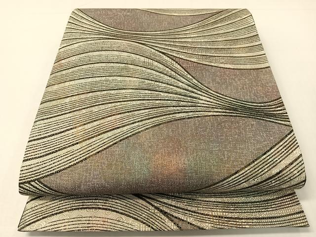 平和屋着物●全通柄袋帯 吉祥文 金彩 正絹 逸品 CABG7821vp