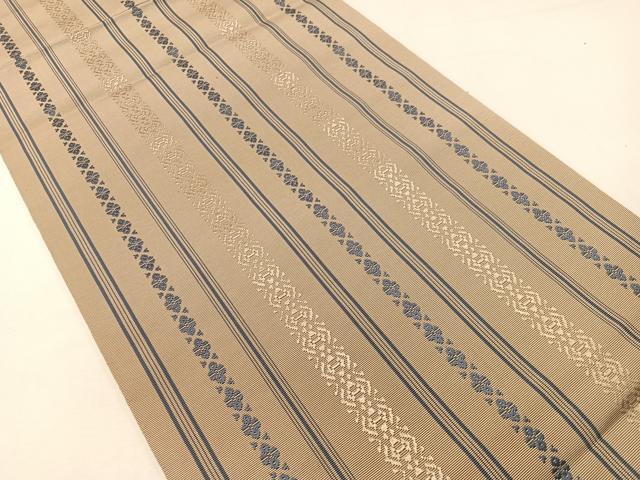平和屋着物●本場筑前博多織 八寸名古屋帯 献上 正絹 逸品 CABG7822vp