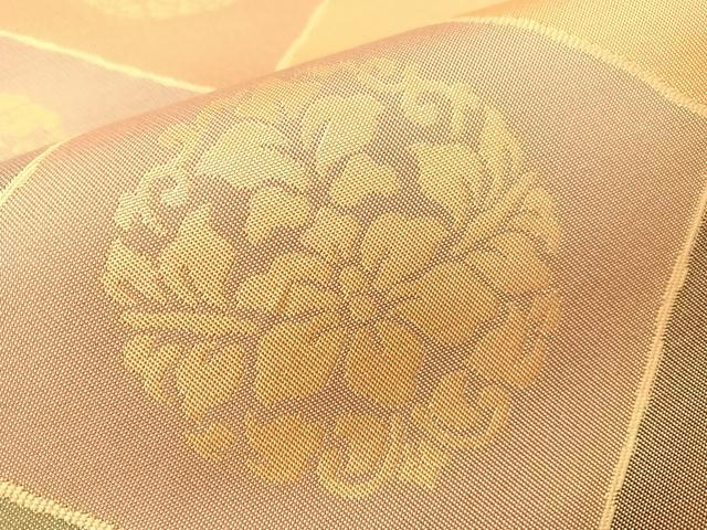 平和屋着物●全通柄 本袋帯 名物裂文様 金糸 正絹 逸品 CABG7832vp