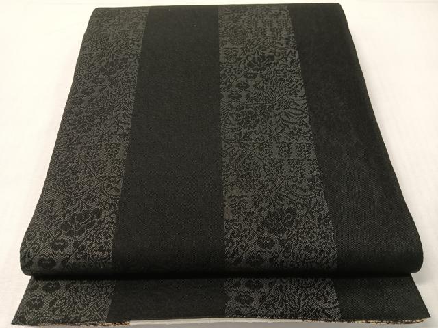 平和屋着物●西陣 両面 六通柄袋帯 和奈織 創作:正廣 草木染 葡萄蔦の葉文 金糸 証紙付き 正絹 逸品 未使用 CABG7836vp