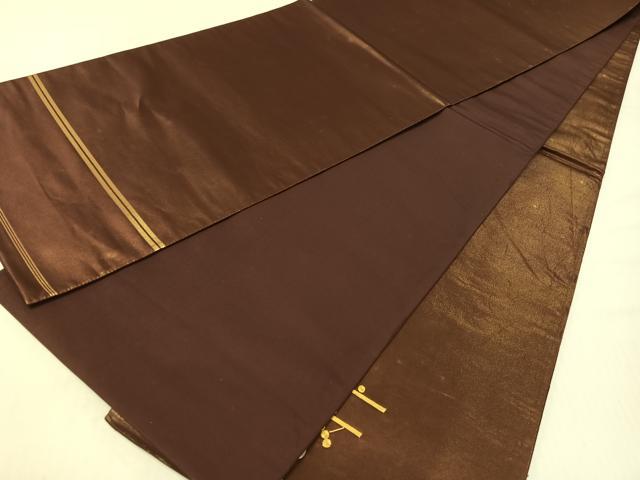 平和屋着物●西陣 川島織物 総刺繍 太鼓柄袋帯 駒刺繍 槍梅 金糸 正絹 逸品 CABG7856vp