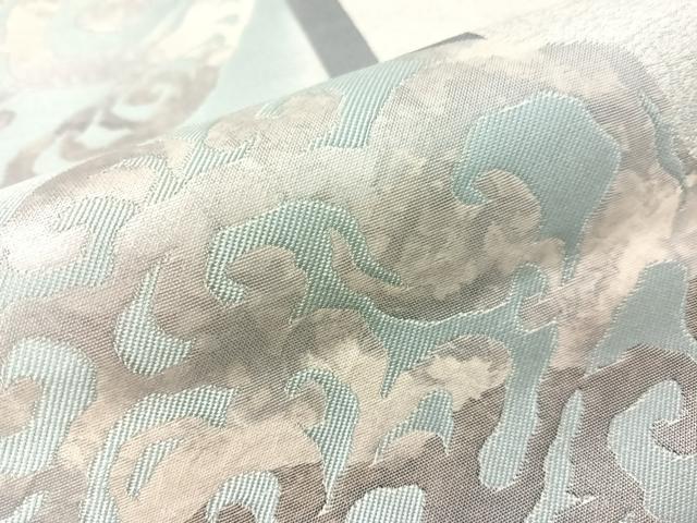 平和屋着物●BANKANわものや 六通柄袋帯 唐草丸文 銀糸 正絹 逸品 CABG7861vp