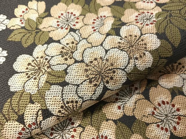 平和屋着物●六通柄袋帯 舞桜 金糸 正絹 逸品 CABG7868vp