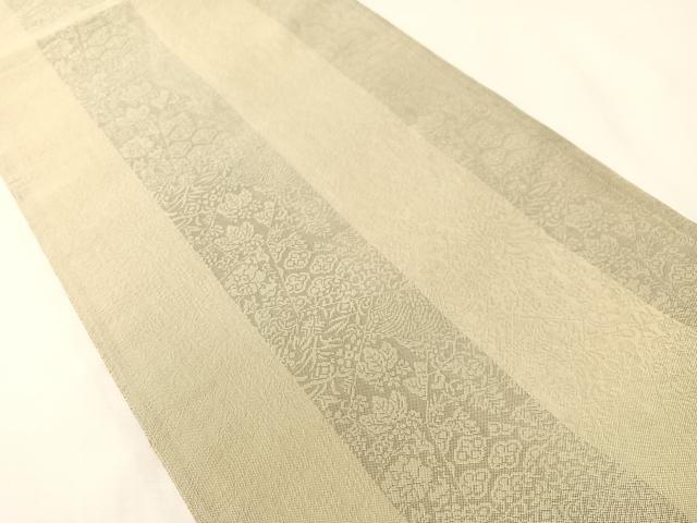 平和屋着物●両面 六通柄袋帯 葡萄唐草文 金糸 正絹 逸品 CABG7879vp