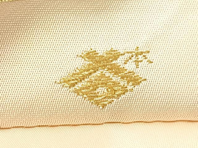 平和屋着物●西陣の名門 本家加納 六通柄袋帯 道長更紗葡萄唐草文 金糸 正絹 逸品 CABG7897vp