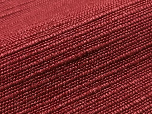 平和屋着物●八寸名古屋帯 信州紬 葡萄色 正絹 逸品 CABG7898vp