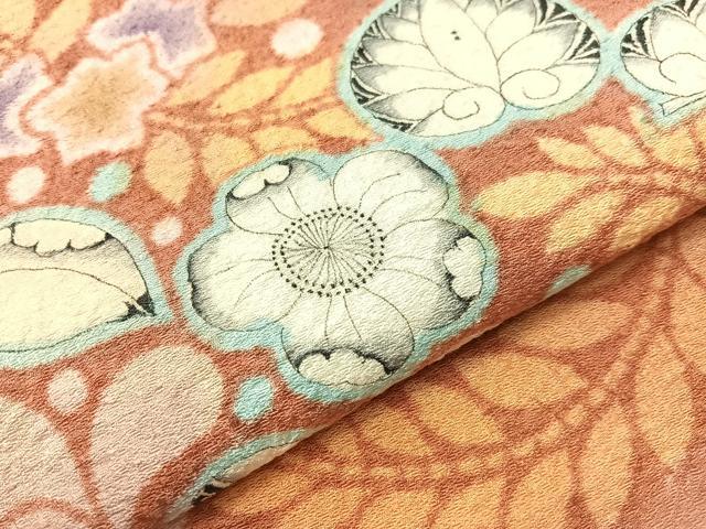 平和屋着物●九寸名古屋帯 辻が花 正絹 逸品 CABG7909vp