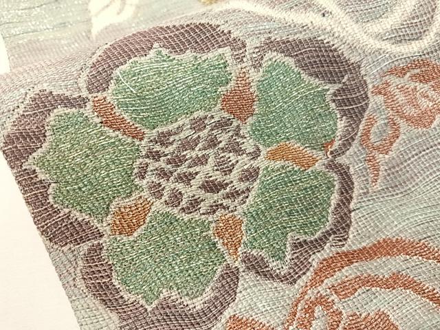平和屋着物●「美しいキモノ」お馴染みのメーカー となみ織物 六通柄袋帯 国綾 金銀糸 上代45万 証紙付き 正絹 逸品 未使用 CABG7946vp