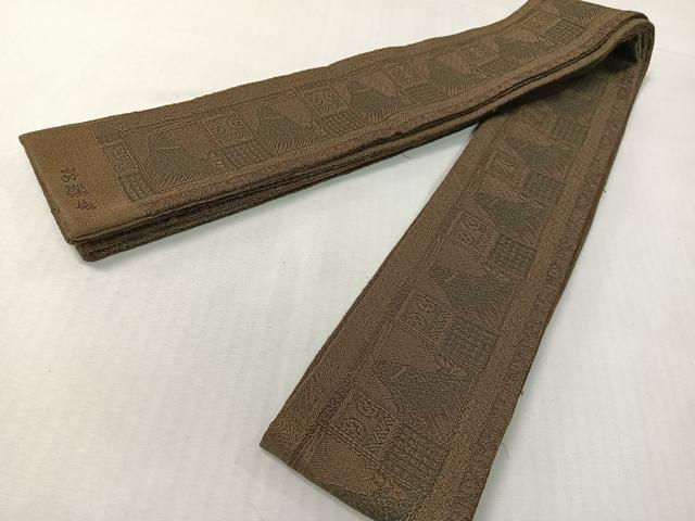 平和屋着物●男性 両面 角帯 華麗錦 正絹 逸品 CABG7959vp