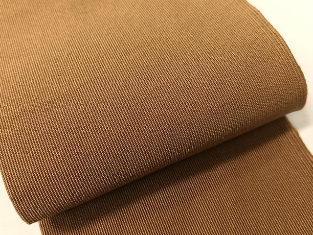 平和屋着物●男性 爪掻き本綴れ 角帯 芝翫茶色 正絹 逸品 CABG7964vp