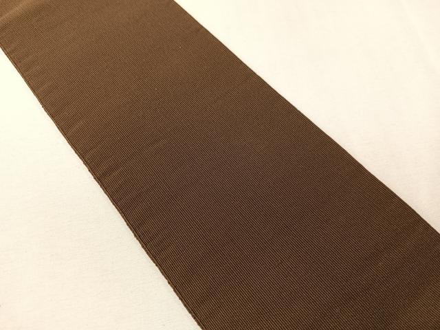 平和屋着物●男性 爪掻き本綴れ 角帯 赤墨色 正絹 逸品 CABG7965vp