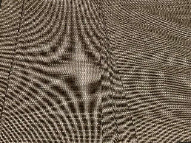 平和屋着物#男性 本場大島紬 長羽織 格子柄 正絹 逸品 CABG8019in