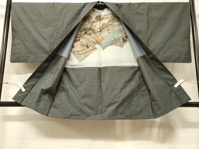 平和屋着物#男性 本場大島紬 羽織 100亀甲 総詰め 正絹 逸品 CABG8027in