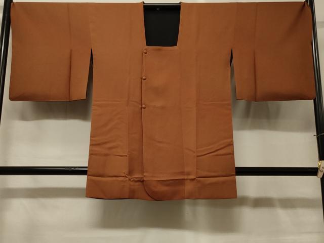 平和屋着物#道行コート リバーシブル 霞文 暈し染め 黒地 正絹 逸品 CABG8032in