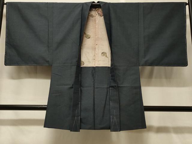 平和屋着物#男性 本場大島紬 長羽織 80亀甲 総詰め 正絹 逸品 未使用 CABG8037in