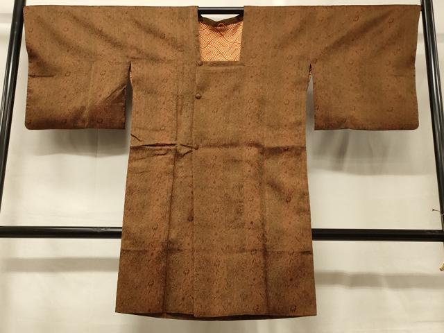 平和屋着物#道行コート 更紗花間道 ロング丈 正絹 逸品 CABG8047in