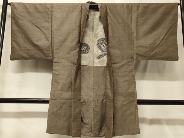 平和屋着物#男性 本場大島紬 長羽織 80亀甲 総詰め 正絹 逸品 CABG8048in