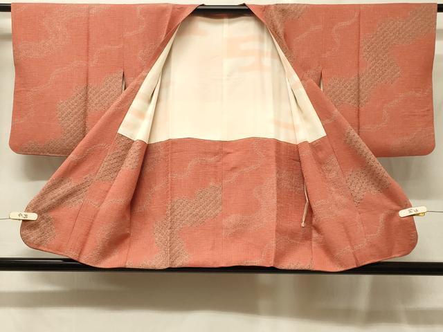 平和屋着物#道行コート 絞り 道長文 正絹 逸品 CABG8052in