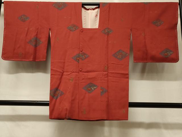 平和屋着物#道行コート 菱花蝶鳥文 金彩 正絹 逸品 未使用 CABG8056in