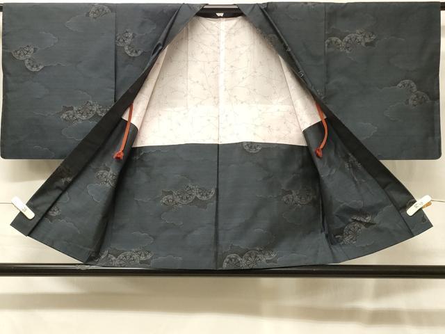 平和屋着物#本場大島紬 羽織 雲取り源氏車文 正絹 逸品 未使用 CABG8064in