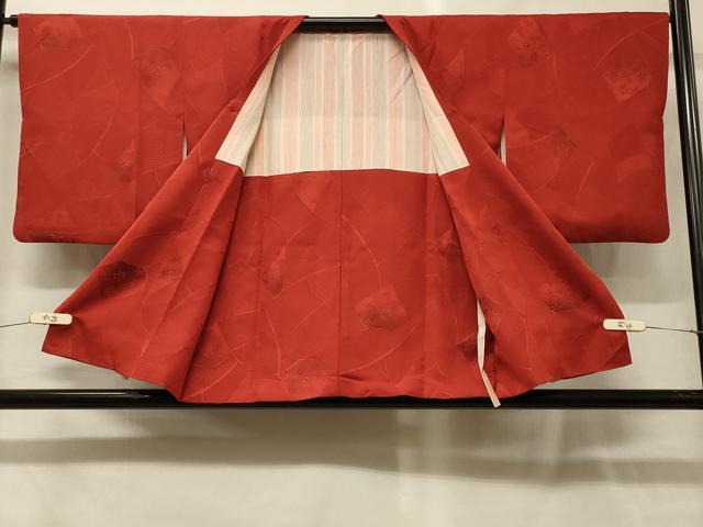 平和屋着物#道行コート 地紋起こし 切嵌花文 暈し染め 正絹 逸品 CABG8074in