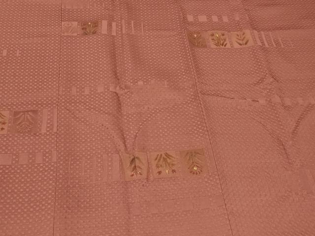平和屋着物#道行コート 草花文 金彩 正絹 逸品 CABG8078in