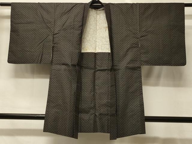 平和屋着物#羽織 紬地 格子柄 正絹 逸品 CABG8090in
