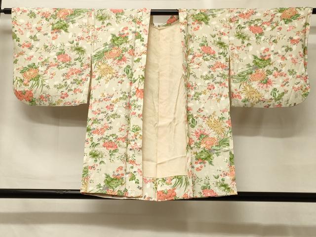 平和屋着物#羽織 草花文 正絹 逸品 CABG8094in