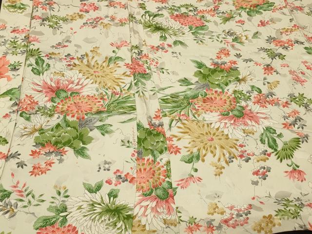 平和屋着物#羽織 草花文 正絹 逸品 CABG8094in