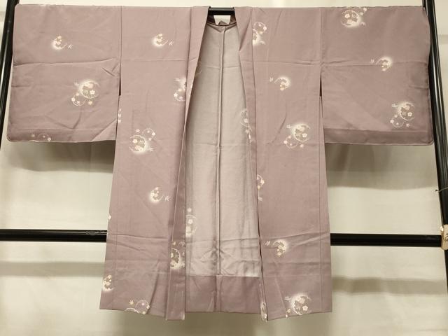 平和屋着物#長羽織 単衣 雪輪花文 ほたる暈し 正絹 逸品 未使用 CABG8104in