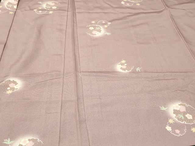 平和屋着物#長羽織 単衣 雪輪花文 ほたる暈し 正絹 逸品 未使用 CABG8104in