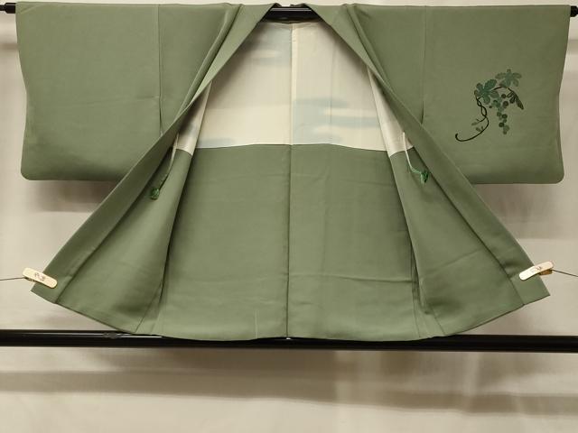 平和屋着物#羽織 葡萄蔦の葉文 金彩 正絹 逸品 CABG8112in