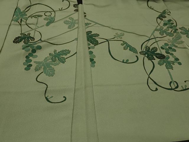 平和屋着物#羽織 葡萄蔦の葉文 金彩 正絹 逸品 CABG8112in