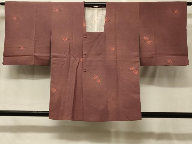 平和屋着物#道行コート 地紋起こし 枝花文 正絹 逸品 CABG8120in