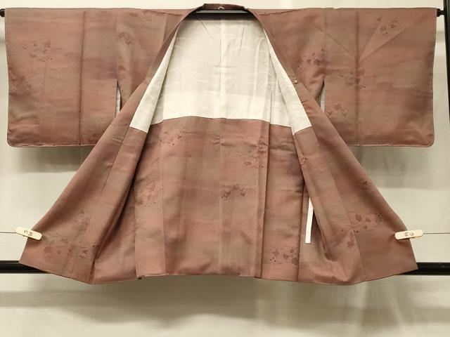 平和屋着物#道行コート 秋草文 暈し染め 正絹 逸品 未使用 CABG8122in