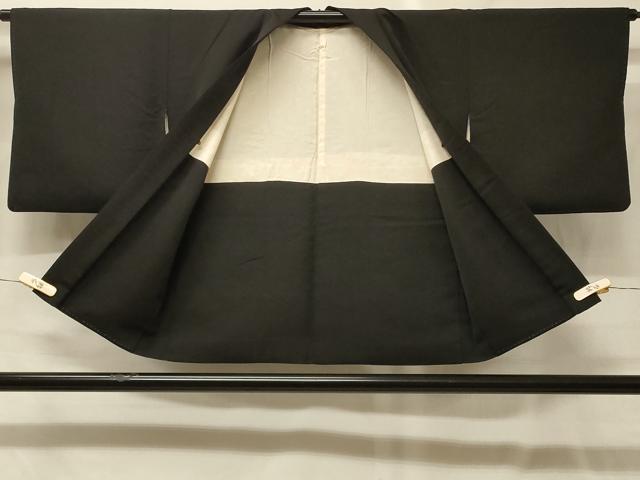 平和屋着物#羽織 寿光織 冊子花車文 黒地 金銀糸 正絹 逸品 CABG8127in