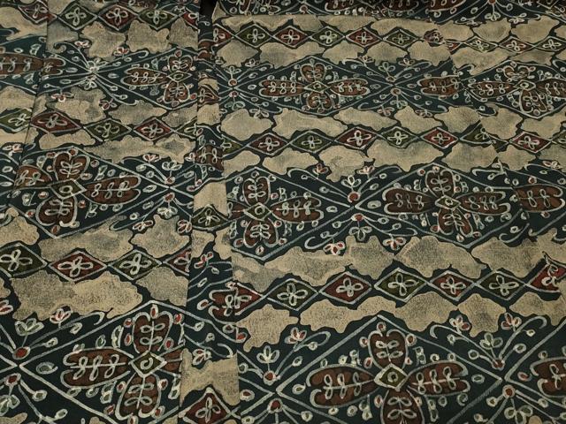 平和屋着物#羽織 ろうけつ染め 花菱文 正絹 逸品 CABG8133in