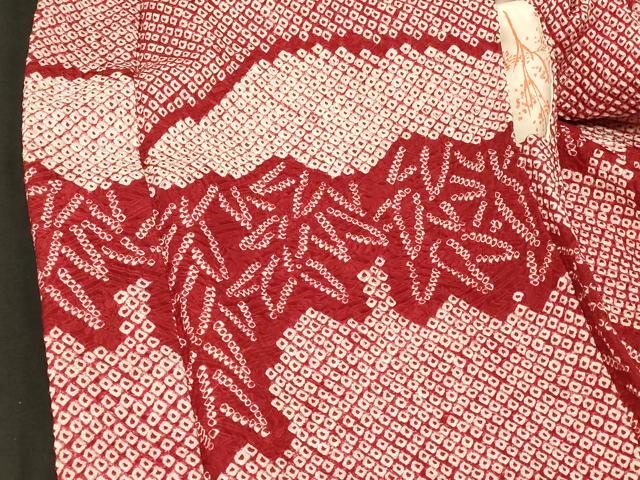 平和屋着物#羽織 総絞り 雪持ち笹竹文 正絹 逸品 CABG8135in