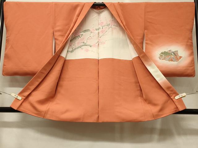 平和屋着物#羽織 寿光織 几帳人物文 暈し染め 金糸 正絹 逸品 CABG8151in