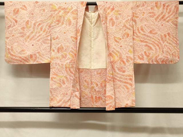平和屋着物#羽織 総絞り 草花文 正絹 逸品 未使用 CABG8159in