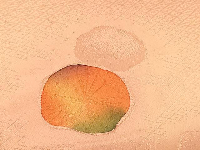 平和屋着物#羽織 地紋起こし 舞花文 暈し染め 正絹 逸品 CABG8166in