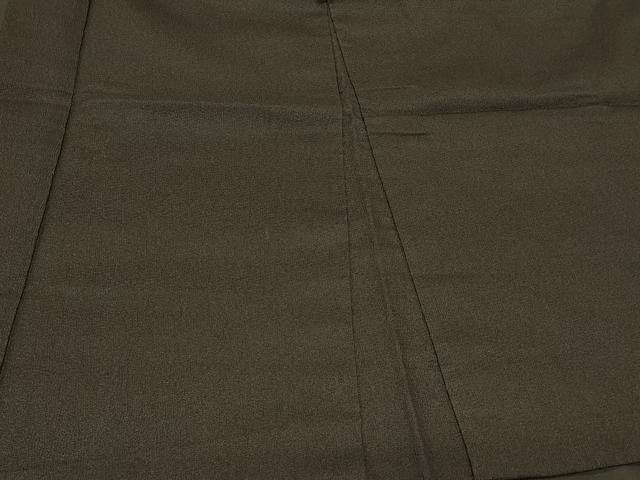 平和屋着物#男性 長羽織 黒地 正絹 逸品 未使用 CABG8179in