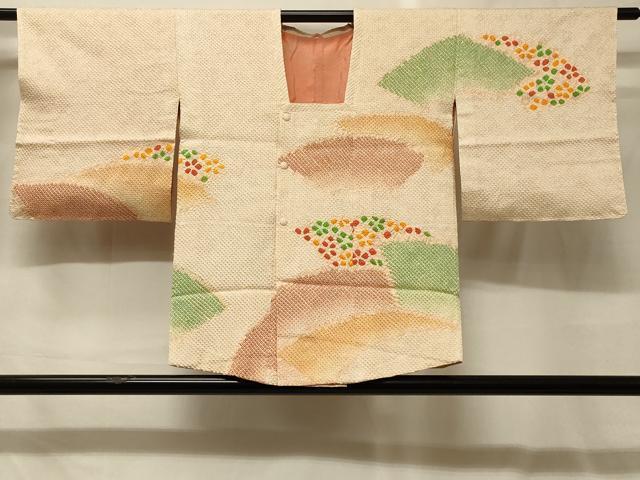 平和屋着物#道行コート 総絞り 地紙花文 正絹 逸品 未使用 CABG8180in