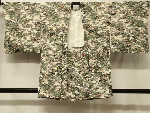 平和屋着物#羽織 ろうけつ染め 樹林文 金彩 正絹 逸品 CABG8188in