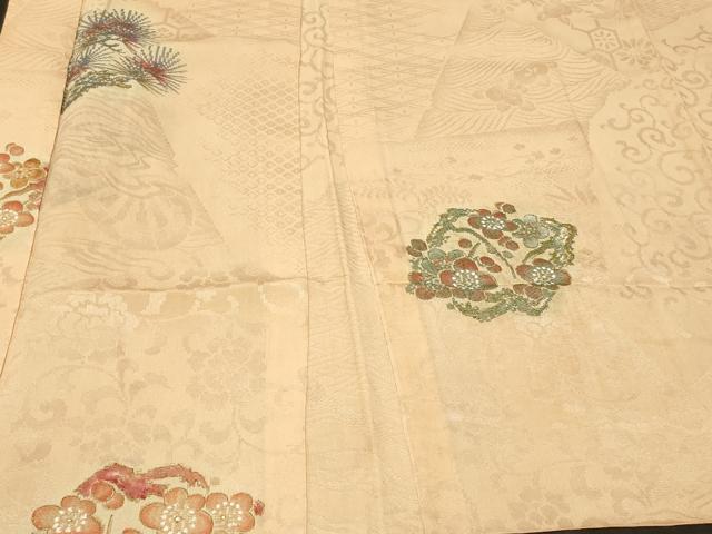 平和屋着物#羽織 花菱文 金彩 正絹 逸品 CABG8194in