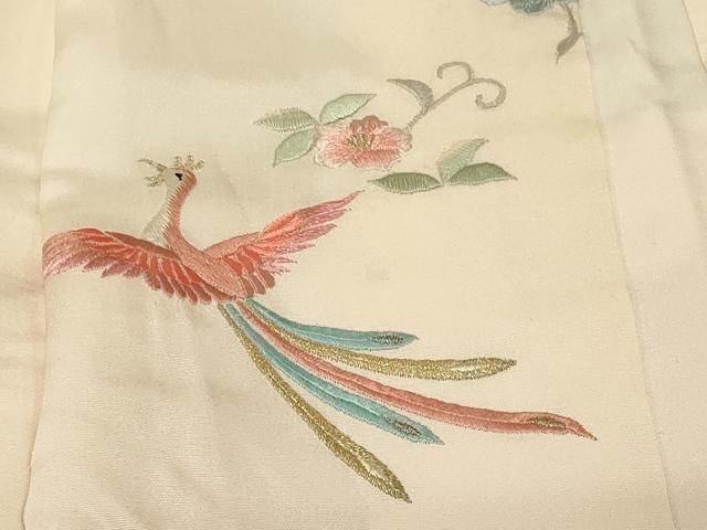 平和屋着物#羽織 総刺繍 花鳥文 暈し染め 金銀糸 正絹 逸品 CABG8196in